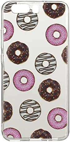 Caseceo Soft TPU Rubber Silicone Cover for HUAWEI P10 (Colorful Donuts)