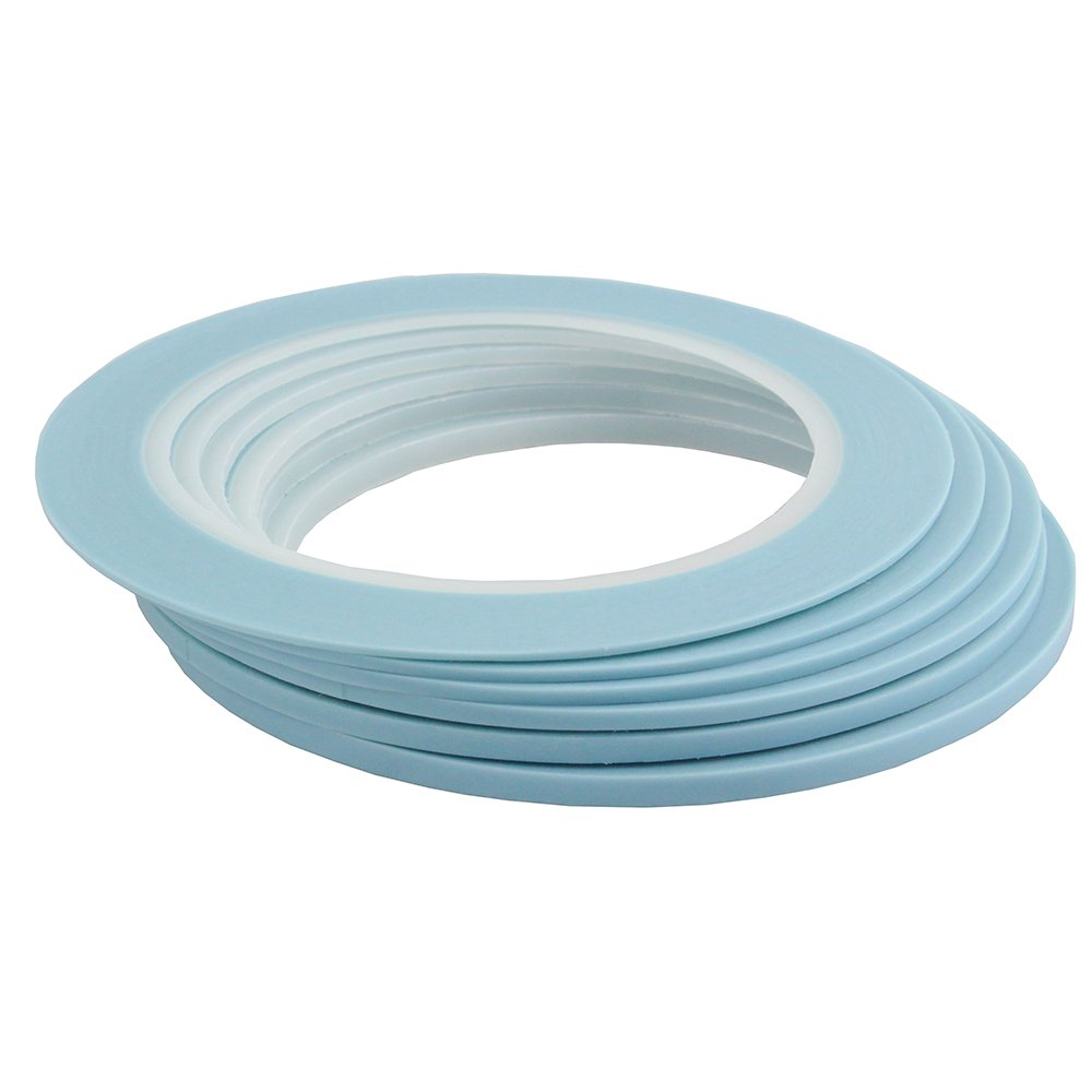 Mix 6Rolls High-Temp Pinstripe Vinyl Fine Line Masking Tape Automotive Car Painting Painters Tape for Curves 1mm 1.5mm 2mm 2.5mm 3mm 4mm