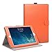 iPad Air 2 Case, Cambond Ultra Slim Light Weight Sleep Awake Smart Stand Case with Card Slots and Stylus Holder, Protective Premium PU Leather Cover Case for Apple iPad Air 2 (iPad 6), Vibrant Orange