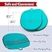 The Ultimate Silicone Oven Mitts / Pot Holders. Unique Design Makes These Kitchen Mittens Heat Resistant Up To 500°F, Non-Slip & Flexible for the Highest Protection & Performance (Teal, 1 Pair)