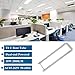 Romwish U Bend LED Tube Light, 2x2FT U Bent, 18W(40W Equiv), 5000K Daylight, 2000 Lumens, 6 in. Leg Spacing, Dual-Ended Power, Ballast Bypass, Fluorescent LED Replacement Bulbs (10 Pack)