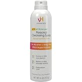 vH Essentials Personal Cleansing Spray, pH Balanced,  4 fl oz | Lactic Acid, Peppermint, Witch Hazel Formula, Sting-Free, Fragrance-Free, Paraben-Free, Sprays Upside Down