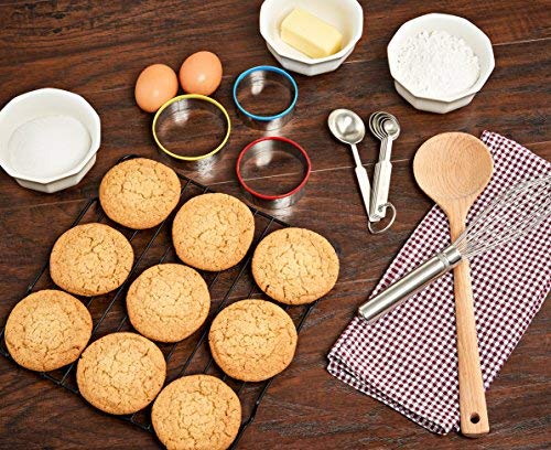 BWD Cookie Cutters Set 4 Pcs Stainless Steel Silicone Heart Star Flower Snowman Shaped Mould/Cookie Biscuits Pastry Gingerbread Shortbread