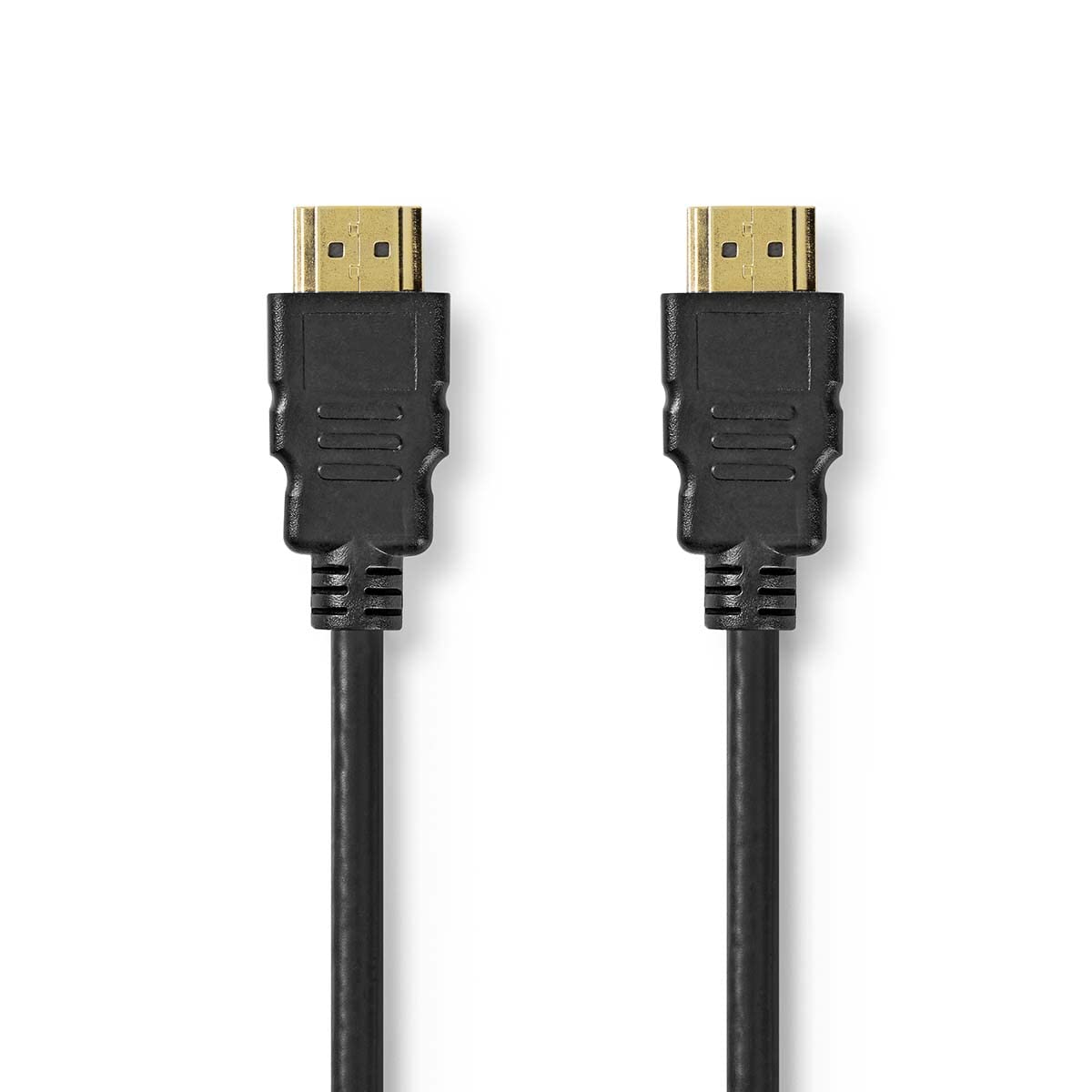 Nedis 2m 8K HDMI 2.1 Cable, 30AWG High-Speed 48Gbps HDMI 2.1 Cable, Supports 8K@60HZ, 4K@120Hz, Compatible with PS5/4 TV Monitor Blu-ray Soundbar DVD Laptop - Black