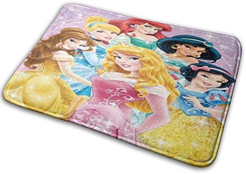 ウェルカムドアマットディズニープリンセス屋内屋外マットエントランスラグゴムノンスリップドアマット40x60 Cmインチ 売店