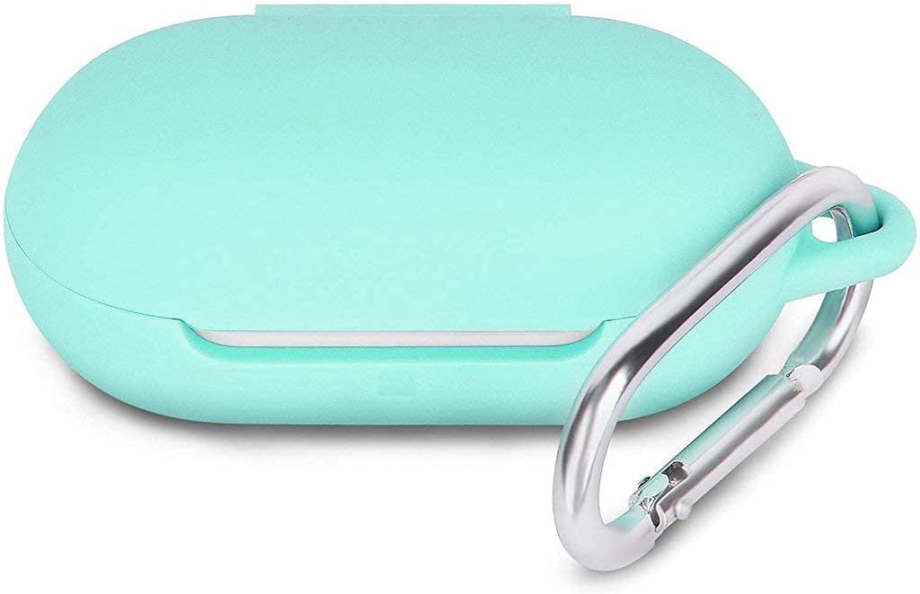 Guleel Compatible for OnePlus Buds Z Case, Soft Silicone Ear Buds Case Cover Shock Proof Protective Case Cover Compatible with OnePlus Buds Earbuds Case (Earbuds not Included) (Light Blue)