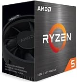 AMD Ryzen 5 5600X Processor AM4 6 Core 12 Thread 4.6 GHz Wraith Stealth Cooler view 2