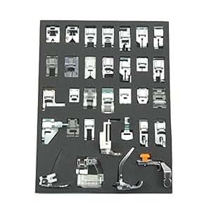 Amazon.com: 32pc Domestic Sewing Machine Presser Foot Feet