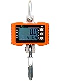 HYINDOOR Hanging Scale, 1000kg/2000lb Digital Industrial Heavy Duty Crane Scale Smart High Accuracy Electronic Crane Scale (1000kg)