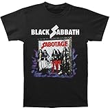 Black Sabbath Men's Sabotage Vintage T-shirt Large Black