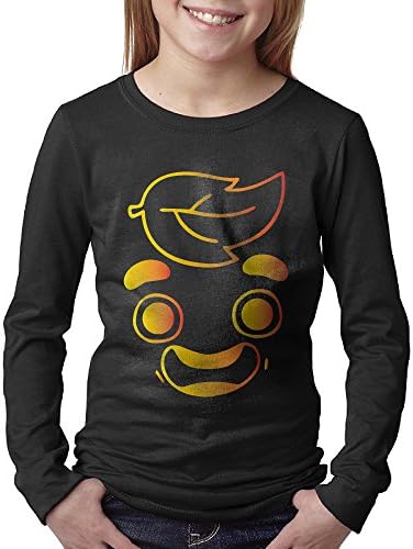 Youth's Gold Guava Juice Face Long Sleeve T Shirt Large