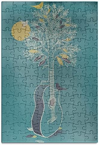 YYGOODS Guitar Tree Amusing Jigsaw Puzzle A4 Picture Print Jigsaw Size 120 Pieces
