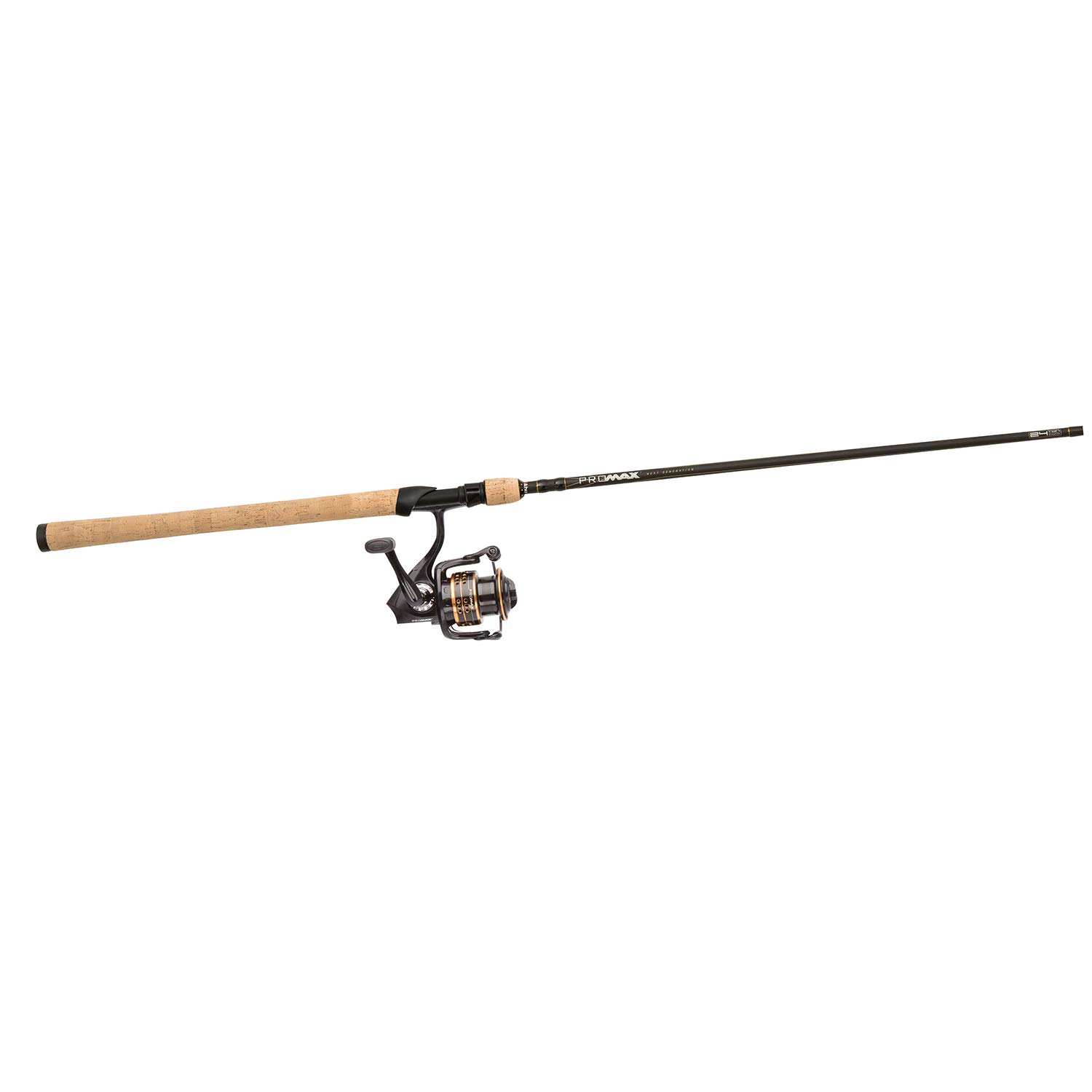 Abu Garcia Pro Max Light Spinning Rod and Reel Combo 602fd-7' 2 Piece 5-15g, Black/Gold, 7 ft/2-Inch