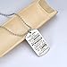 danjie to My Son Tag Stainless Steel Pendant Always Remember You are Braver Than You Believe Letters Boys Necklace Military Chain Air Force Pendant