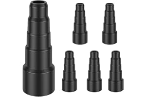 6Pcs Universal Vacuum Hose Reducer Hose Adaptor Kit, Vacuum Cleaner Power Tool for Dust Extraction Vacuum Cleaner Conversion,