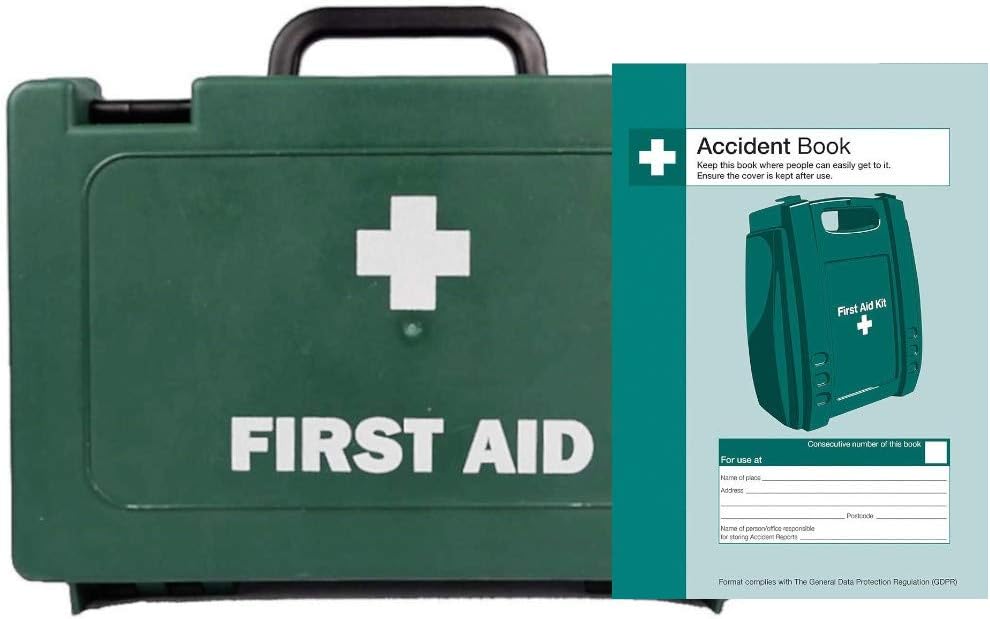HSE 10 Person Workplace First Aid Kit (with Accident Book): Health & Personal Care