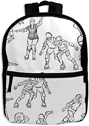 Roller Skate Personalized Small Shoulders Kid' Bag With Zipper For Kids School Kindergarten Backpacks