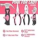 REXBETI 112-Piece Pink Tool Kit, Ladies Premium Solid and Real Hand Tool Set with Easy Carrying Round Pouch, Perfect for Household Projects, Home Maintenance and Dorm Repair