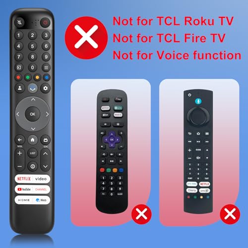 para Mando-TCL-Smart-TV, Universal para Todos los Original TCL TV, con 6 teclas de acceso directo