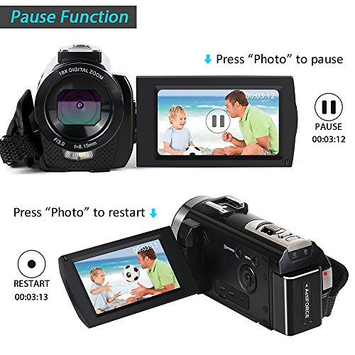 5 Camcorder+Actinow+Microphone+Rotatable+Batteries