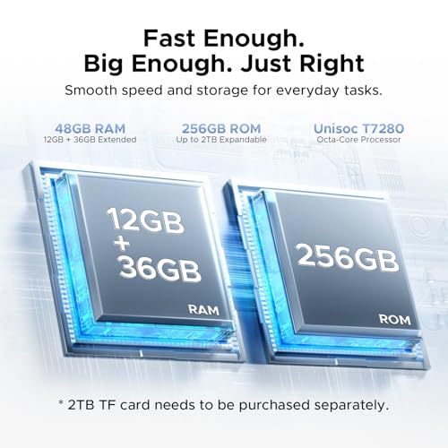 Easerush P13 Pro Android 16 Tablet, 13 inch Tablet 2.4K 120Hz, Gemini AI, 48GB+256GB/TF 2TB, 12000mAh, 4G Dual SIM, Tablet with Keyboard and Stylus, OTG, 16MP+8MP, Face ID, 5G WiF, 3.5mm jack, Blue