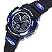 AZLAND Updated Sports Digital Kids Wrist Watches for Boys Quartz Analog Pointer Waterproof Teenagers Wacth Blue