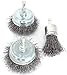 3pc Wire Brush Wheel & Cup Set - 1/4
