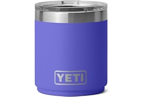 YETI Rambler 10 oz Stackable Lowball 2.0, Vacuum Insulated, Stainless Steel with MagSlider Lid, Ultramarine Violet