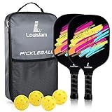 Louislam Pickleball Paddle Set of 2 Graphite