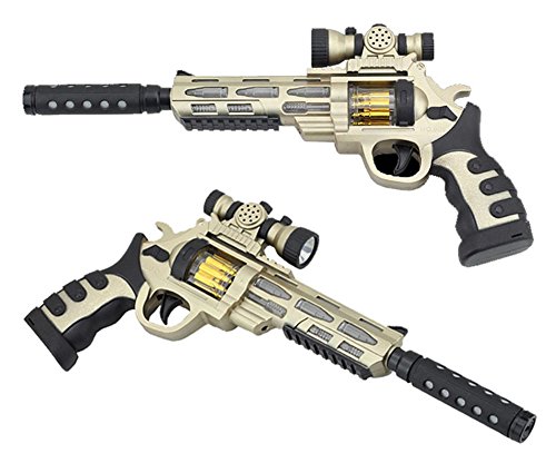 vibrating toy gun Amazon.com: ArtCreativity Light Up Toy Machine Gun with Folding Bayonet -  Cool LED, Sound and Vibration Effect - 16 Inch Pretend Play Military  Submachine Gun main image 0