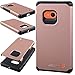 Lumia 730 / Lumia 735 Case - Armatus Gear (TM) Slim Hybrid Armor Case Dual Layer Shockproof Phone Cover for Microsoft Nokia Lumia 730 / Lumia 735 - Rose Gold