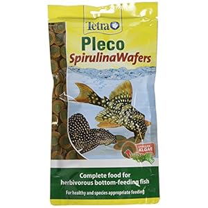 Tetra Pleco Spirulina Wafers for All Herbivorous Bottom-Feeding Fish, 150g