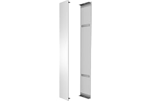 QueenFun Side Mirrored Kits, 4'' W x 32'' H Decorative Side Mirrors Set of 2 for 32-Inch-Height Acrylic Smart Lighted Mirror Cabinet Surface-Mounting-Use Only (for Model-Aura)