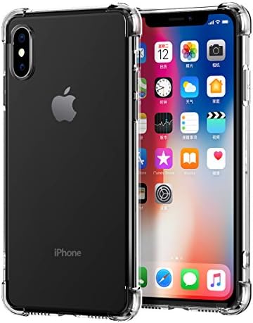 iPhone X Case, TRIJEN Ultra Thin + Slim Fit Shell Flexible Soft Protective Bumper Cover [Non-Slip Grip] for Apple iPhone X Case (Clear)