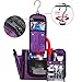 WANDF Expandable Toiletry Bag Hanging Dopp Kit TSA Approved Bottles Water-Resistant Bathroom Bag for Men Women Water-resistant Nylon, Purple