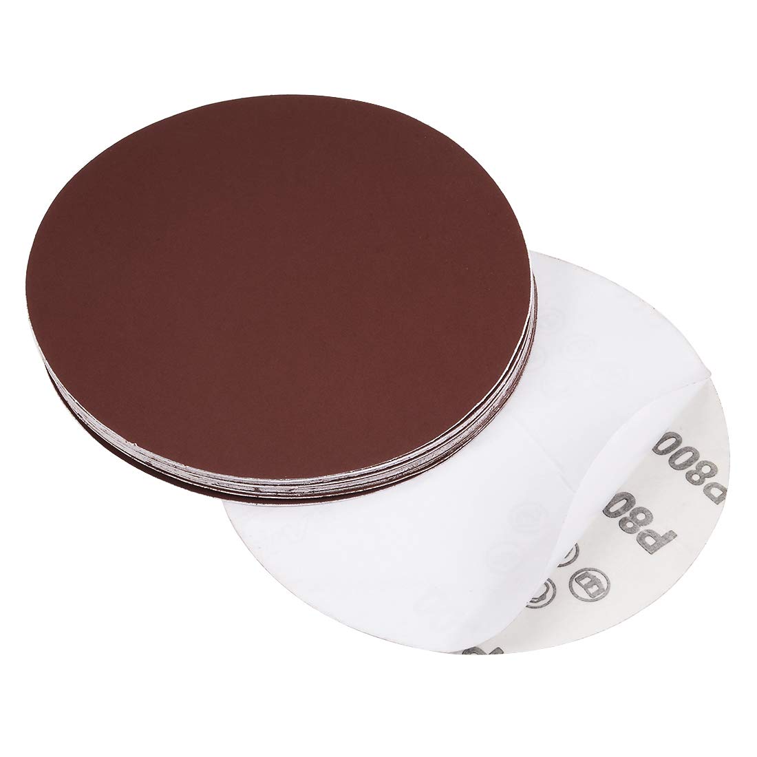 sourcing map 6" PSA Sanding Discs 800 Grit Aluminum Oxide Sandpaper for Random Orbital Sander Wood Metal Dry Polishing 20pcs