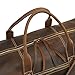 Polare Leather Duffle Weekend Travel Bag For Men With Full Grain Cowhide Leather 23.2'' Duffel Bag (Large-Brown(23.2