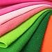 24pcs Thick 1.4mm Soft Felt Fabric Sheet Assorted Color Felt Pack DIY Craft Sewing Squares Nonwoven Patchwork (20 * 30cm)