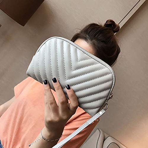 Vintage Snake Bone Chain Mobile Phone Bag,Onefa Women Small Handbag Stylish Bag Travel Phone Pouch Security Wallet Black (Gray)
