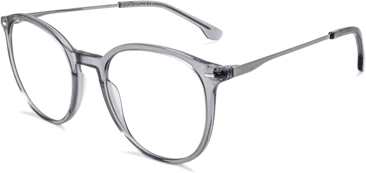 Gatton Design Blue Light Glasses, Transparent Grey, Round Style - Image 4