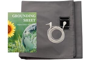 KLASLAV Grounding Sheet Kit, Conductive Sheet with 5% Silver Fiber Organic Cotton,Grounding grounding,Earth Bed Sheets (27 * 52IN-Grey)