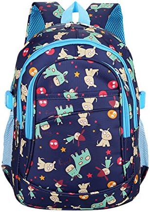 Primary School Kids Bag The Kindergarten Girl's Backpack Cartoon Shoulder Bag Children Backpack Blue Horse