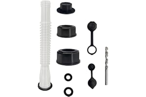 Beiskll Gas Can Spout Replacement Kit, Flexible Nozzle for 1/2/5/10 Gal Cans (white)
