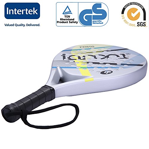 Platform Tennis Padel Beach Racket-IANONI Tennis Paddle With Carbon Fiber Face and EVA Memory Foam Core-Used Interchangeably for Padel,Paddle Tennis, Platform Tennis & Beach Tennis â€¦