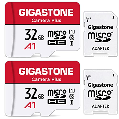 [Gigastone] Micro SD Card 32GB 2Pack, Camera Plus, MicroSDHC Memory