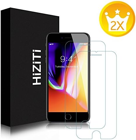 iPhone 8 Plus Screen Protector, (2-Pack)HiZiTi Premium Tempered Glass Screen Protector for iPhone 8 Plus and iPhone 7 plus 5.5inch