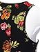 JJ Perfection Women's Floral Printed Sleeveless Bodycon Mini Dress