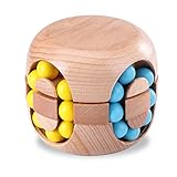 Brain Teasers, Jakpak Wood IQ Games Puzzle Toy for Kids Adult Puzzles Brain Toy Wooden Intelligence Development Puzzle Cube Logic Puzzle Handheld Travel Game Traditional Game for Boys Girls