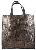 Yves Saint Laurent YSL Women's Metallic Python Walky Purse Tote