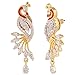Swasti Jewels Peacock Shaped Zircon CZ Traditional Fashion Jewelry Set Pendant Earrings for Women